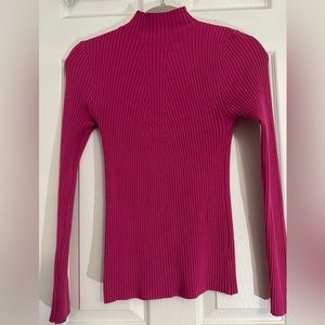 Hot pink turtleneck